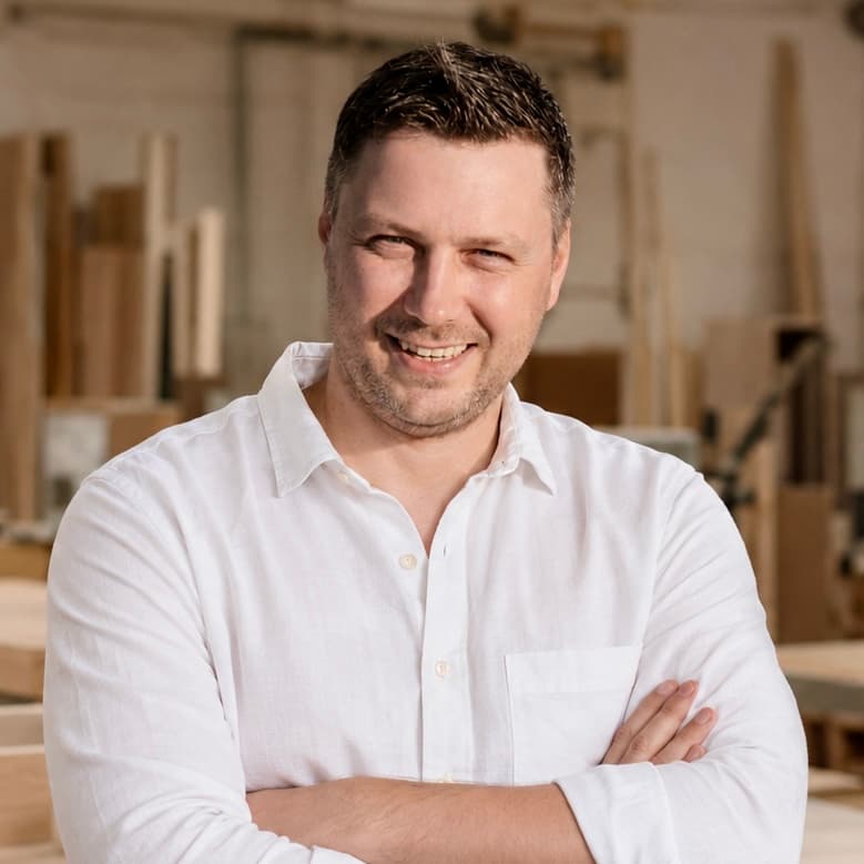 Anton Melnyk, co-founder of Woodpecker Cabinetry